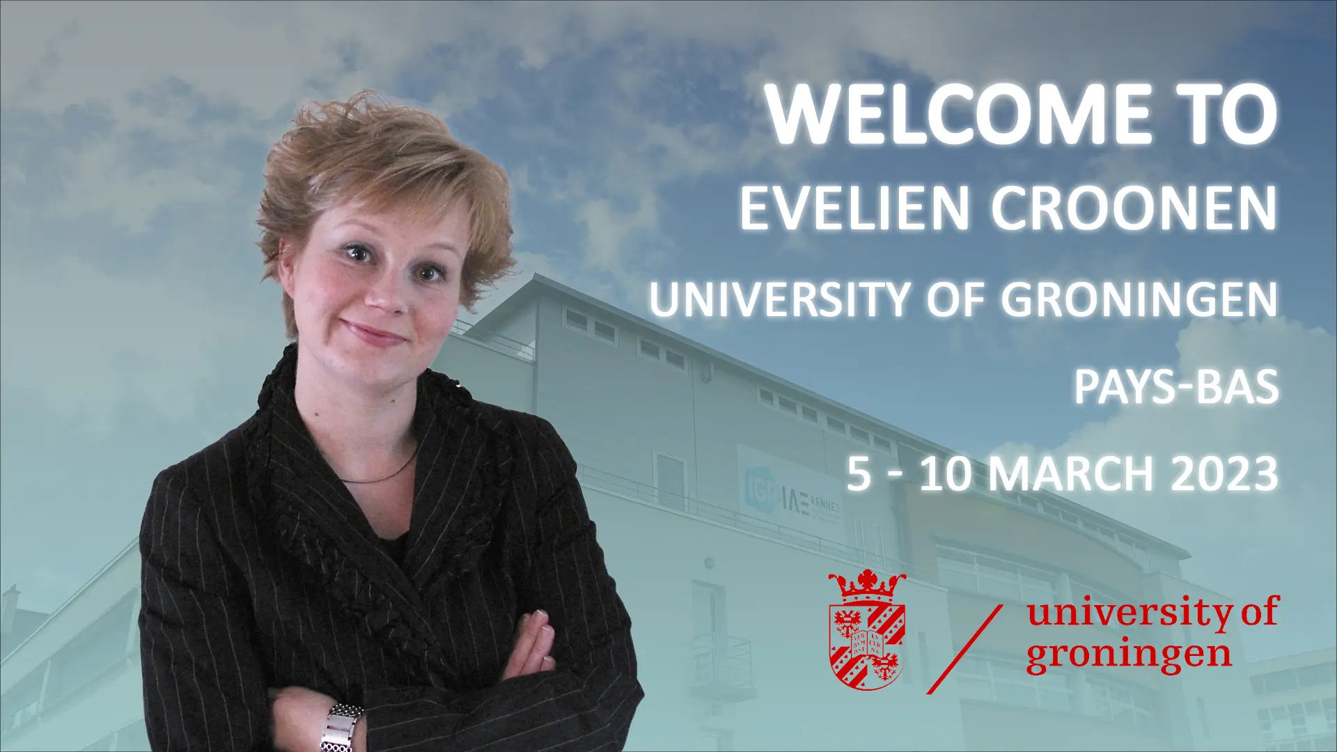 Visite de Evelien CROONEN