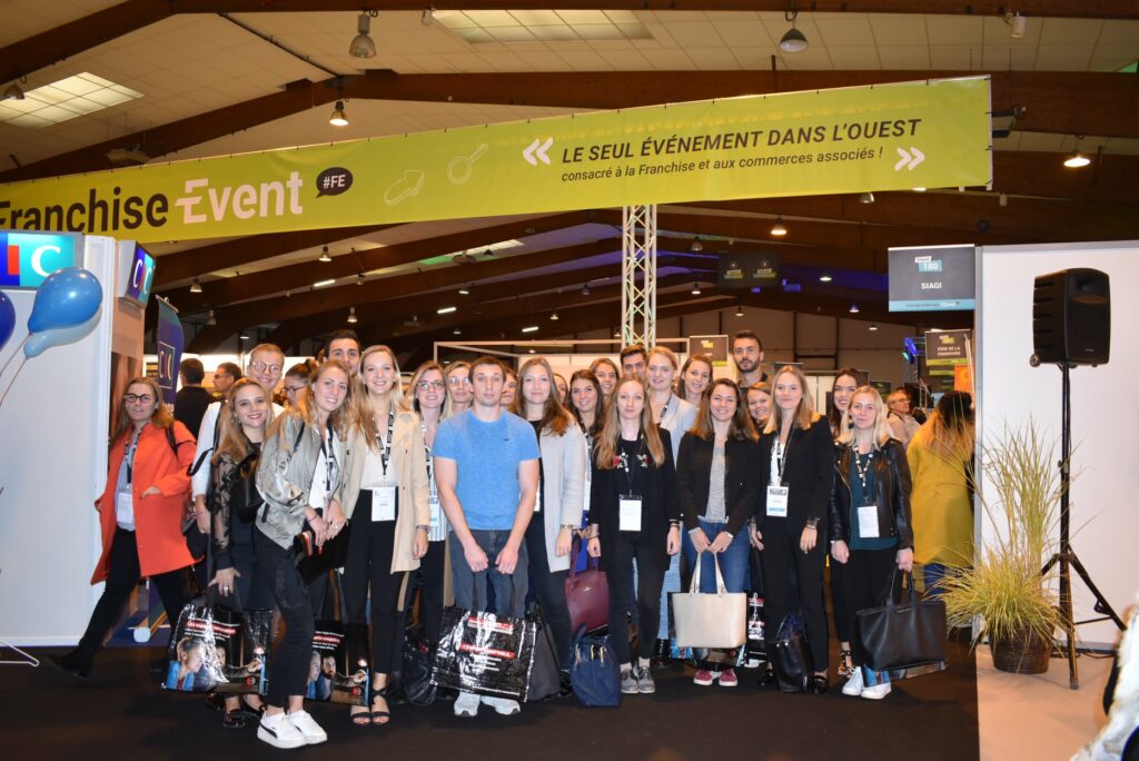 Les étudiants du Master Franchise & Commerce en Réseau au Salon Franchise Event – Entreprendre dans l’Ouest