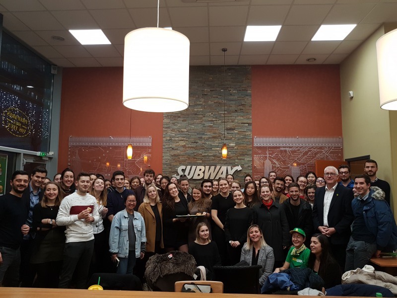 The students of our Master of Marketing – Franchising, Retail and Service Chains meet the Subway company