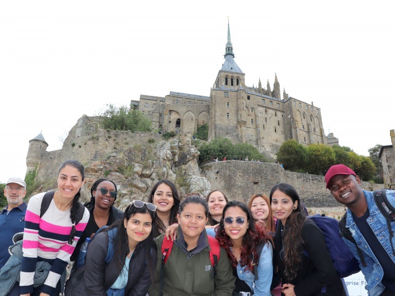 IGR-IAE Rennes International Students at Mont-St-Michel