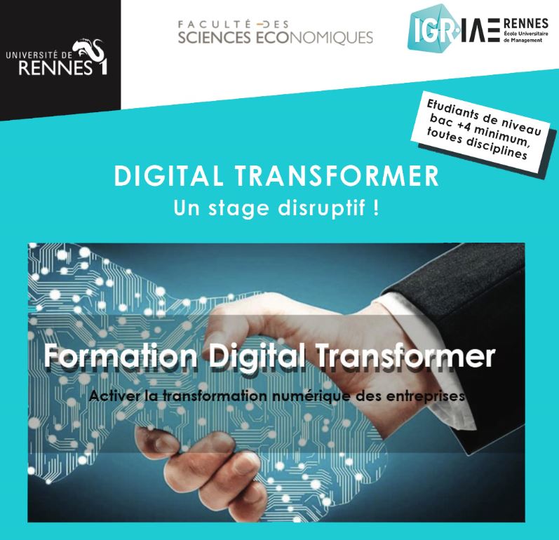 Candidatez au Master Digital Transformer