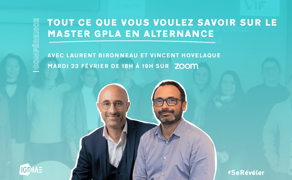 Conférence « Tout ce que vous voulez savoir sur le Master GPLA en alternance » mardi 23 février