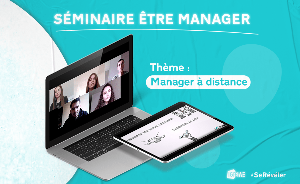 Séminaire être manager : équipe lauréate de la vidéo « Manager à distance »