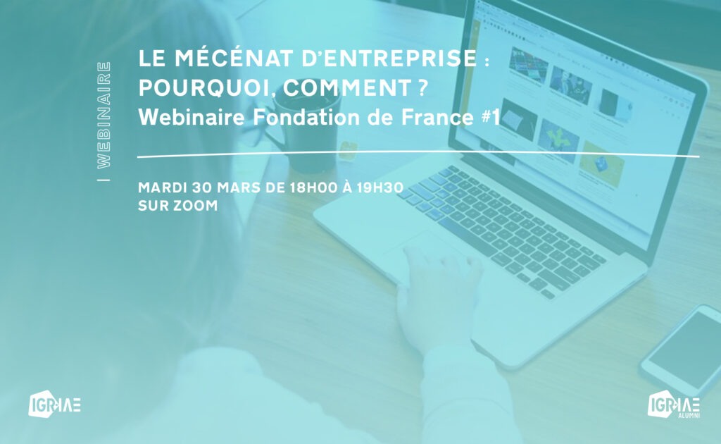 Webinaire – Le mécénat d’entreprise : pourquoi, comment ?