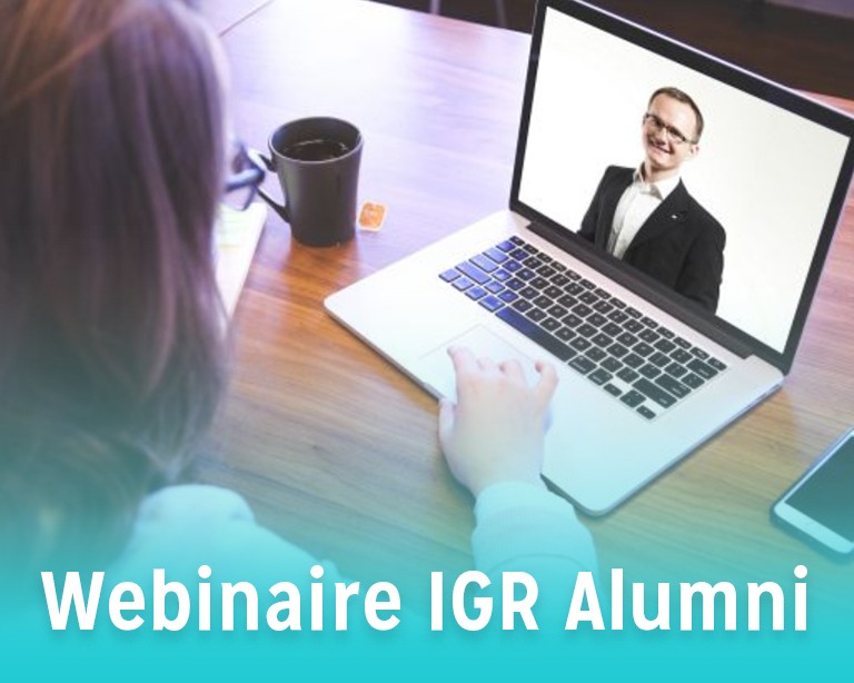 Webinaire IGR Alumni « Conseil en évolution professionnelle »