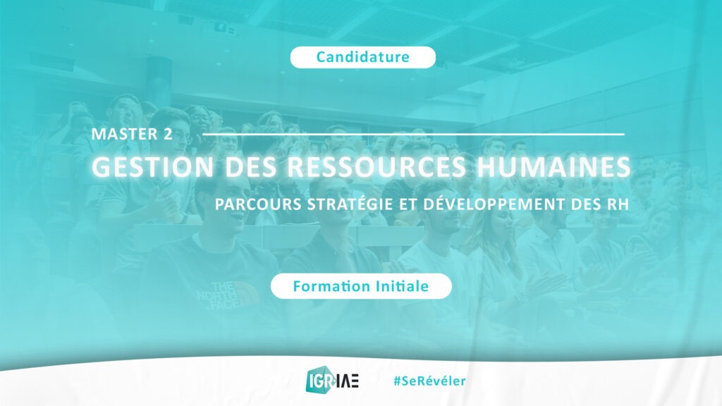 Candidature : Master 2 Gestion des Ressources Humaines