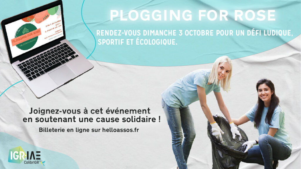 Participez au défi « Plogging For Rose » avec ColibrIGR !