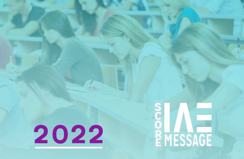 Score IAE Message 2022