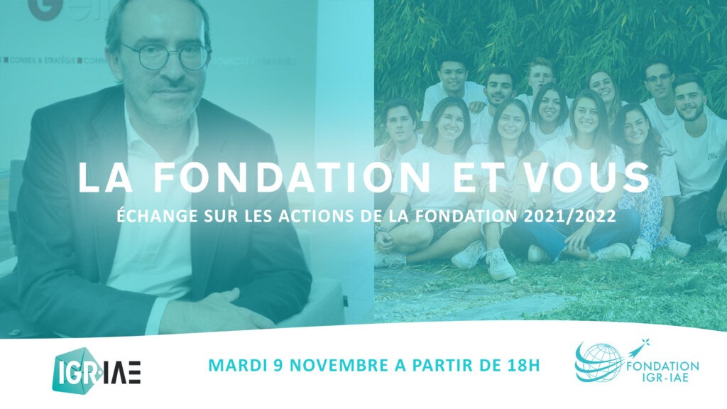 Événement : La Fondation et vous