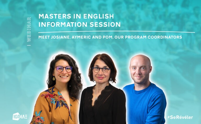Masters in English – Webinar – General presentation & application procedures