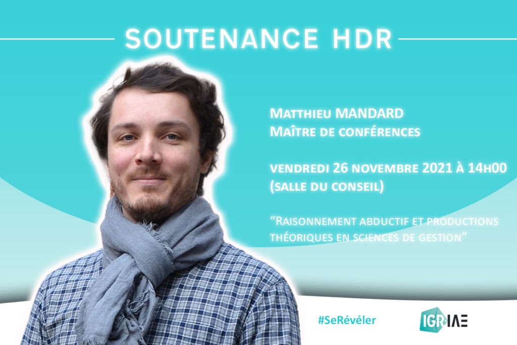 Soutenance d’HDR Matthieu MANDARD