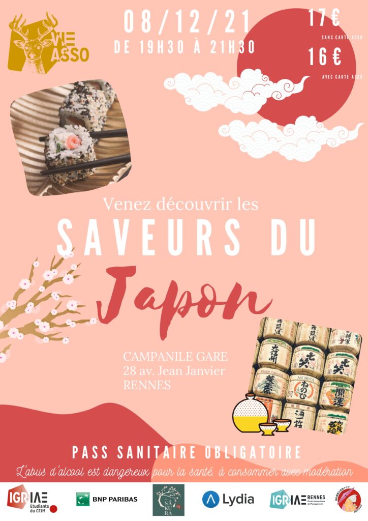 Soirée découverte des saveurs du Japon avec ACECFJM