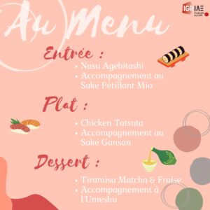 Menu soirée ACECFJM