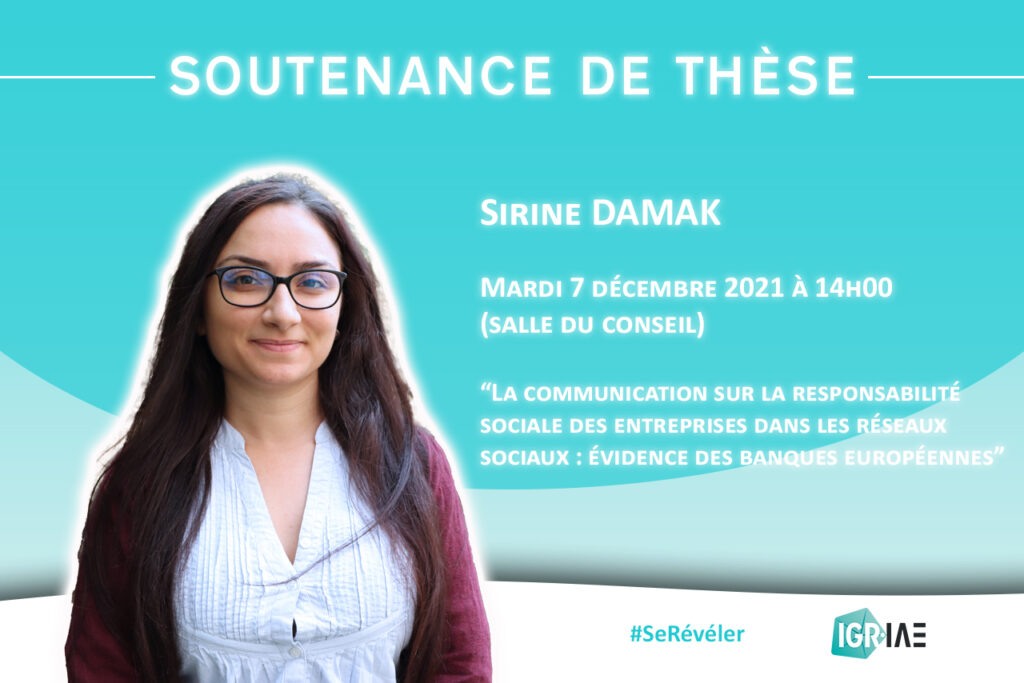 Soutenance de thèse Sirine DAMAK