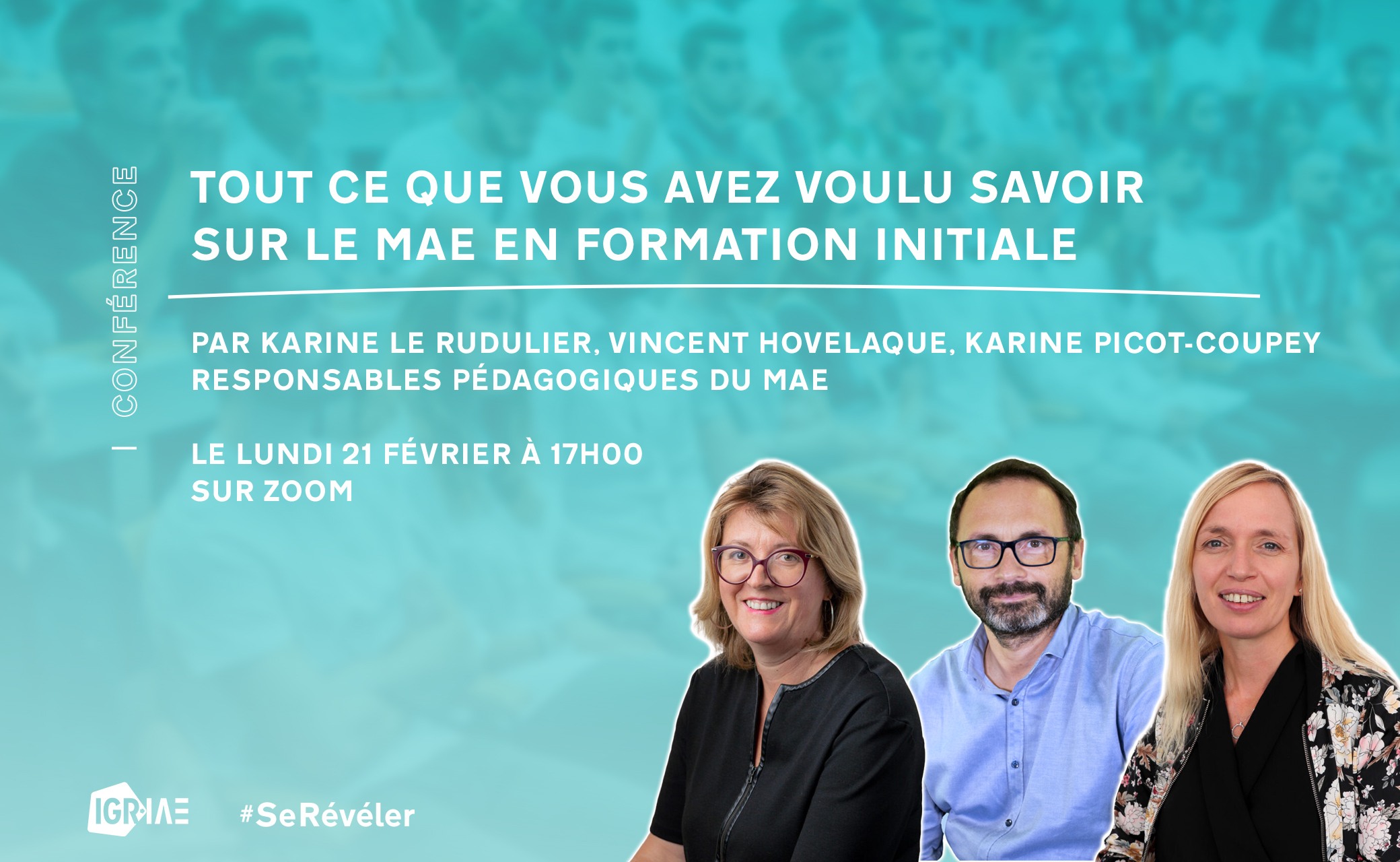 Conférence “Présentation du Master MAE” 21 février 2022