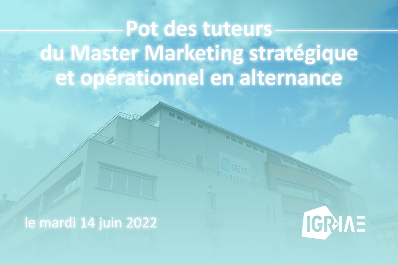 Pot des tuteurs du Master Marketing Stratégique et Opérationnel en alternance