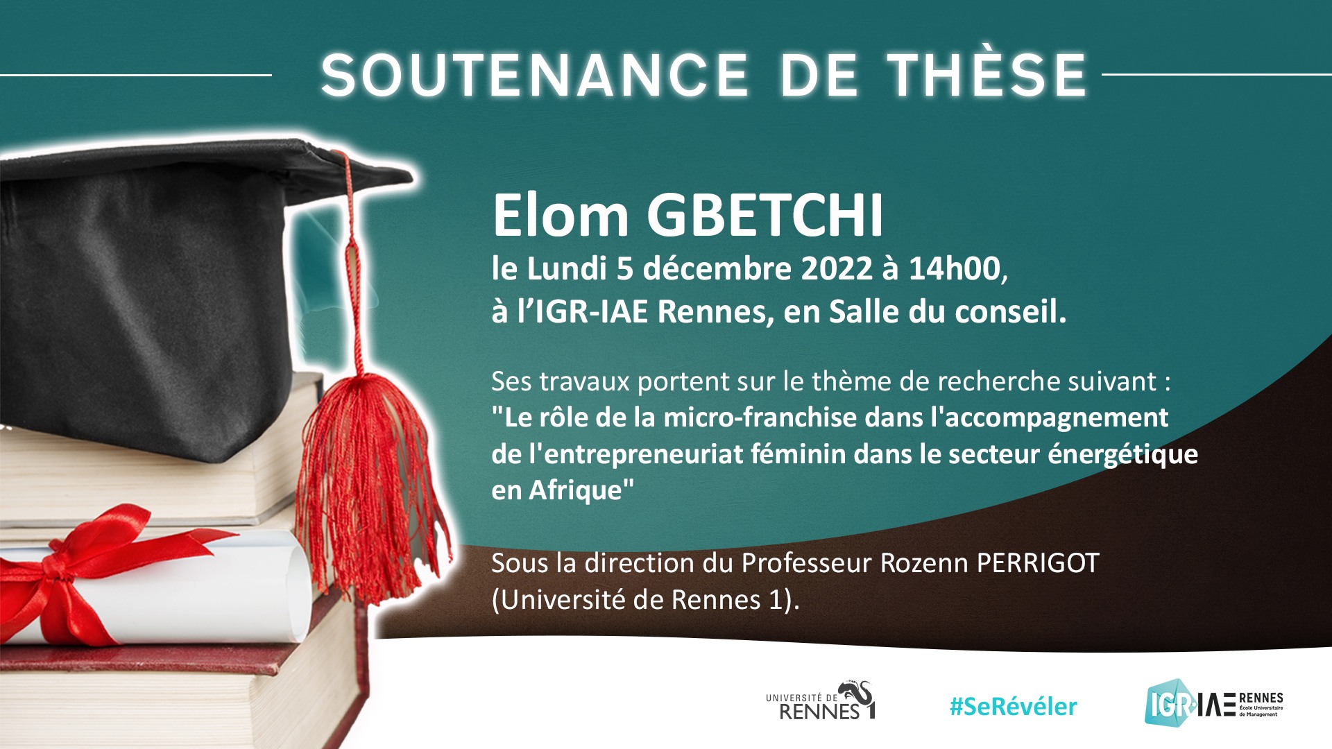 Soutenance de thèse de Elom GBETCHI