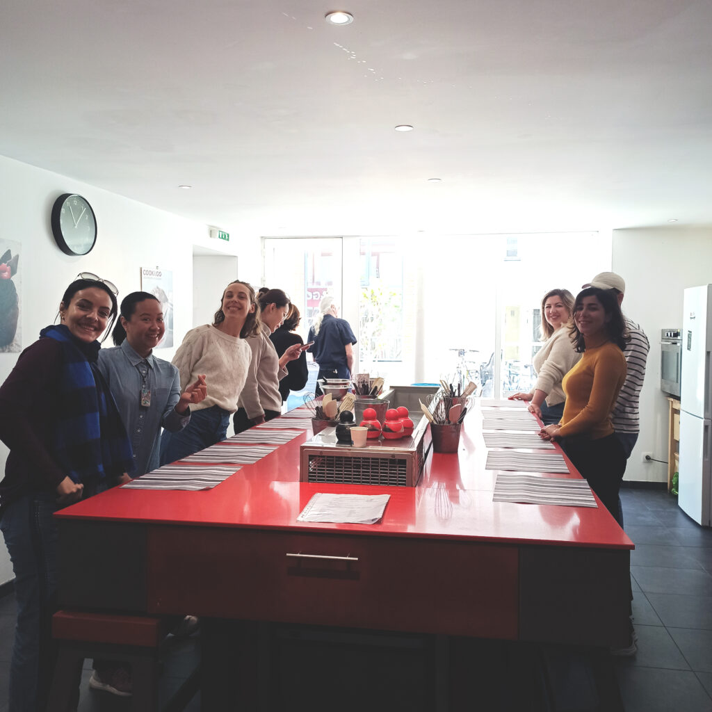 cooking workshop with our French language professors