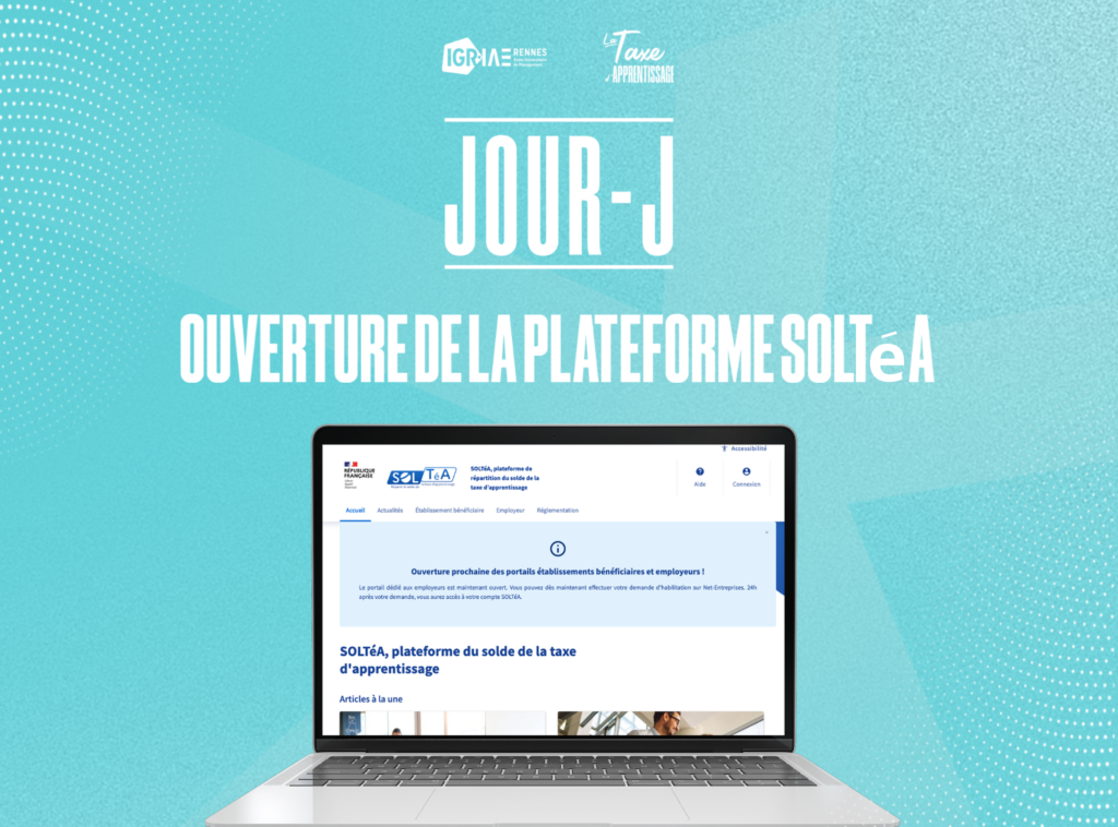 Taxe d’Apprentissage 2024 : Ouverture de la plateforme SOLTéA pour soutenir notre école !