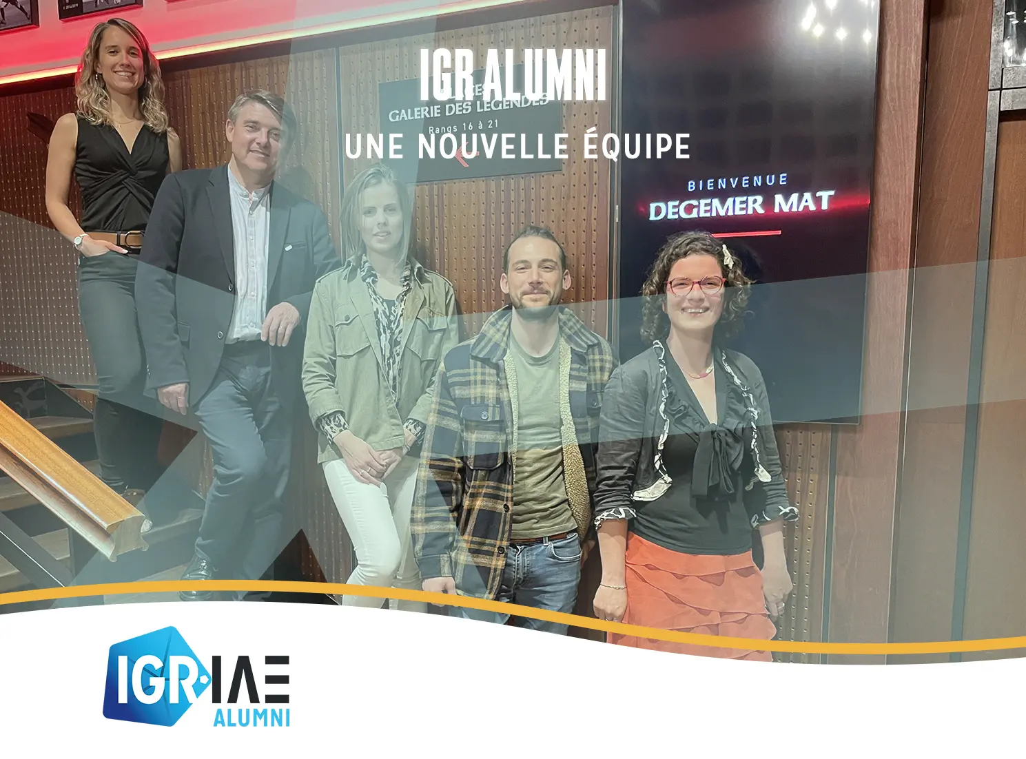 Une nouvelle équipe pour IGR Alumni