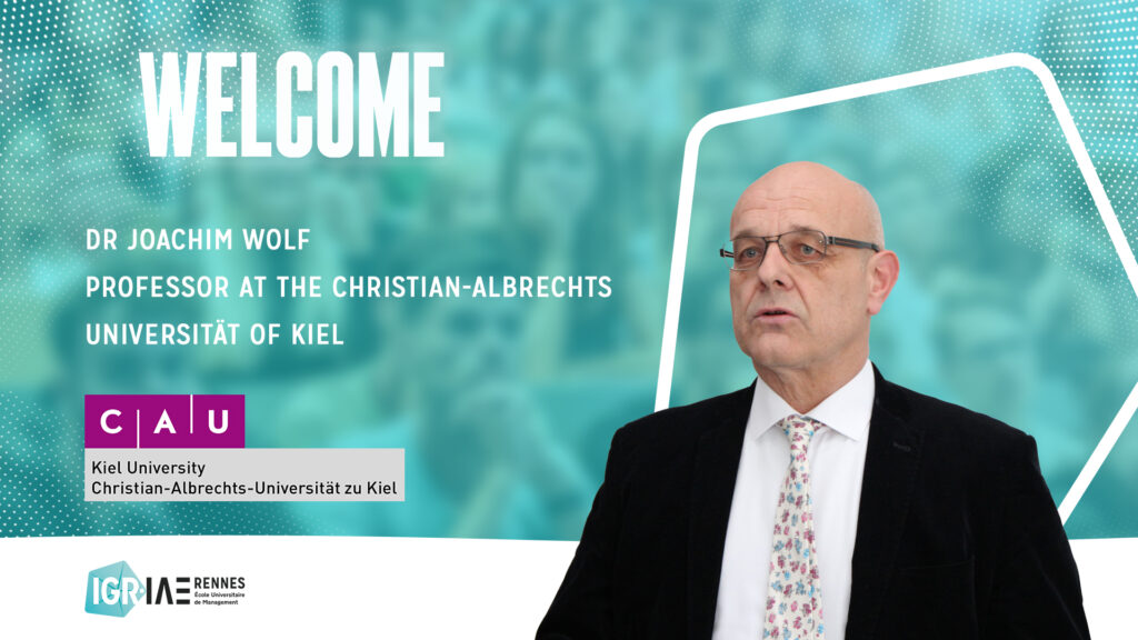 Visiting professor: Joachim WOLF