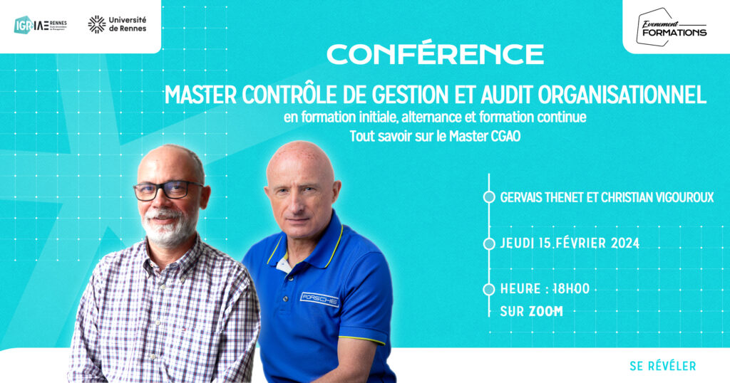 Conférence en ligne Master CGAO le 15 février