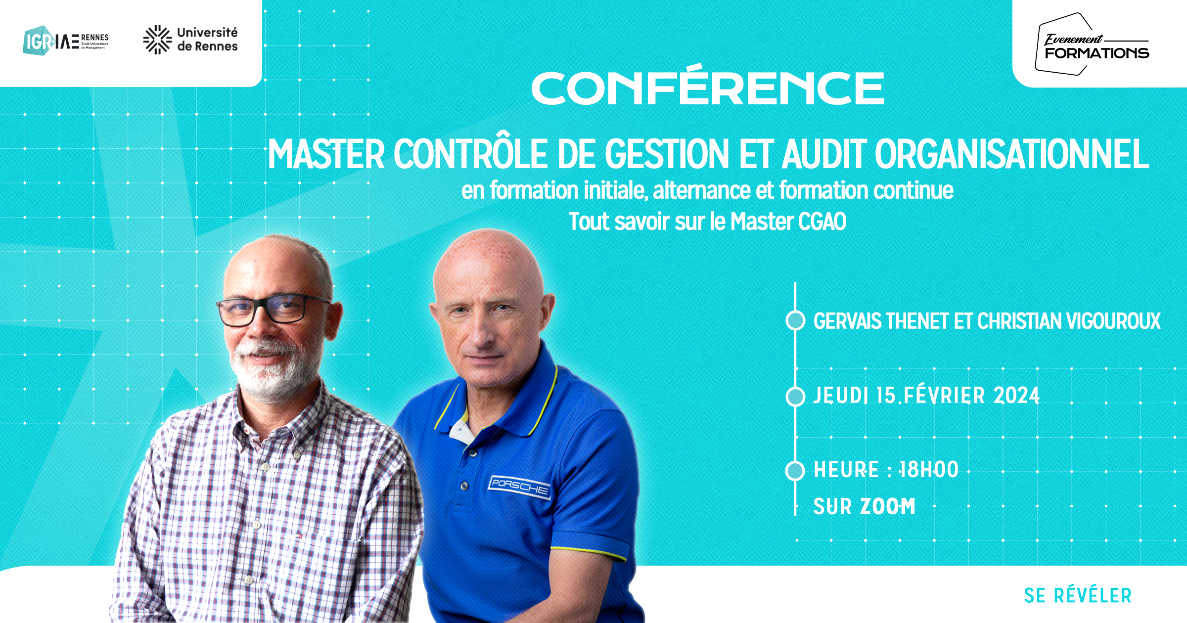 Conférence en ligne Master CGAO le 15 février