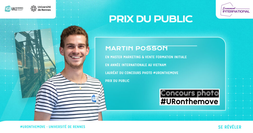 Martin Posson, prix du public au concours #URonthemove