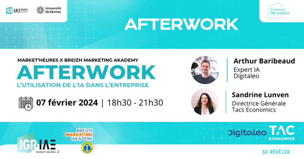 L’utilisation de l’IA en entreprise – Afterwork organisé par Market’heures le 7 février