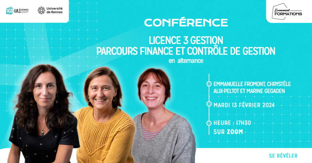Conférence en ligne Licence 3 Gestion Parcours FCG en alternance le 13 février