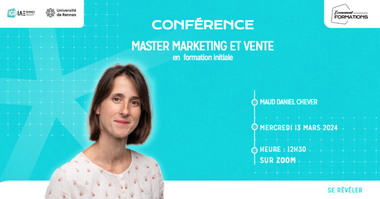 Conférence en ligne Master Marketing & Vente le 13 mars