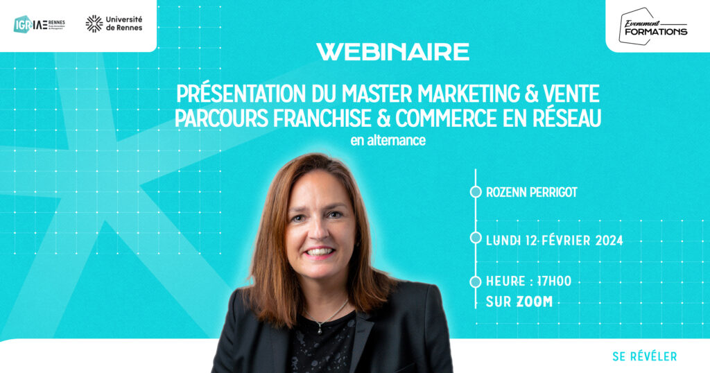 Conférence en ligne Master Franchise & Commerce en Réseau le 12 février