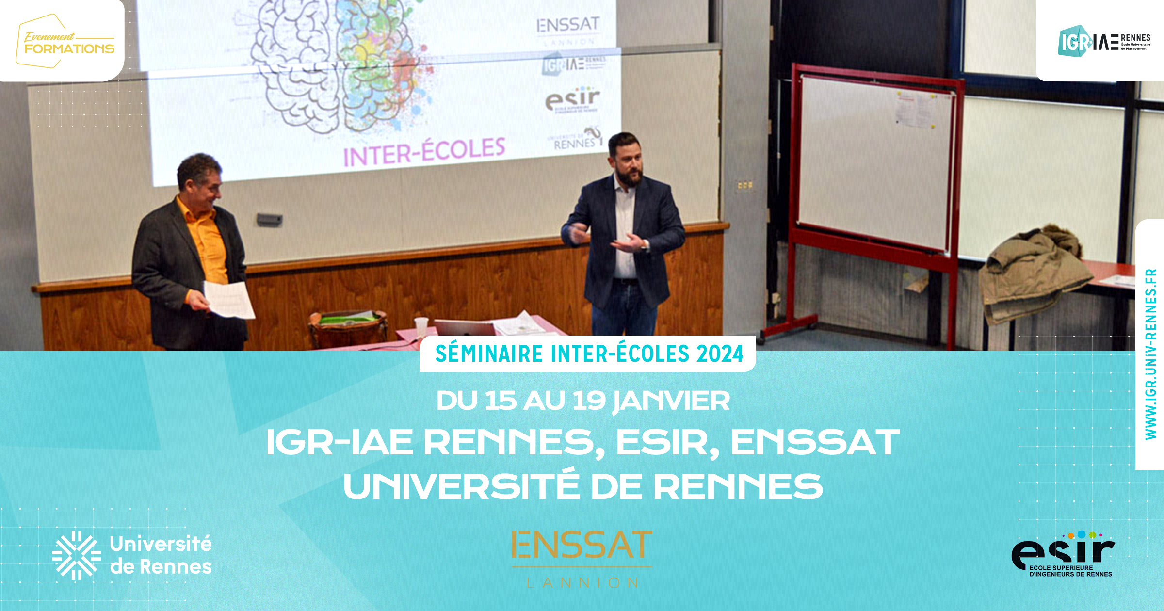 Séminaire inter-écoles 2024 : IGR-IAE Rennes, ESIR, ENSSAT / Université de Rennes