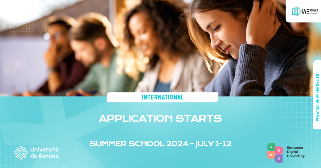 Les candidatures à la Summer School 2024 sont ouvertes