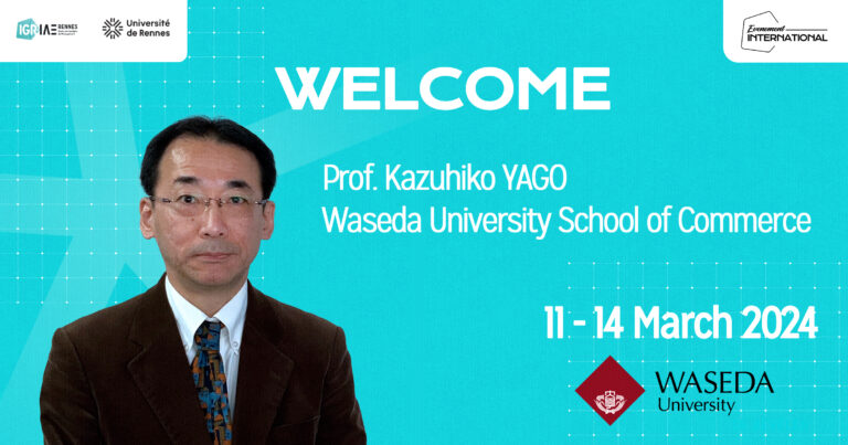 Visiting professor Pr. Kazuhiko YAGO from Waseda University