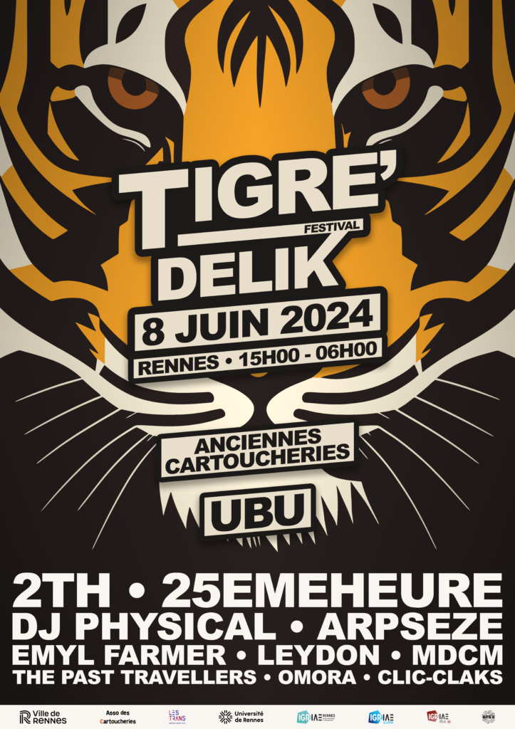 7ème édition du Festival Tigre’Délik le 8 juin