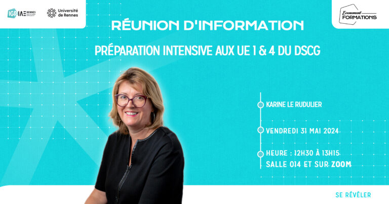 Réunion d’information sur la préparation intensive aux UE 1 & 4 du DSCG