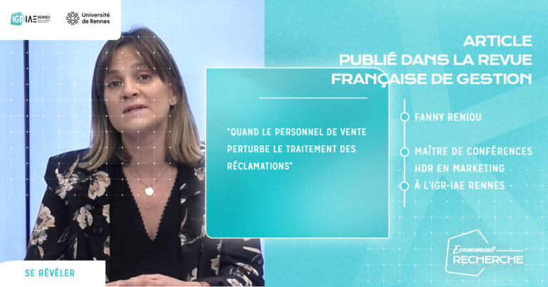 « Quand le personnel de vente perturbe le traitement des réclamations »