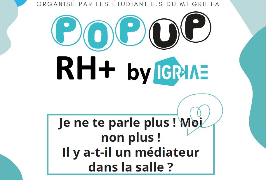 Sixième Pop Up RH + le 29 mai