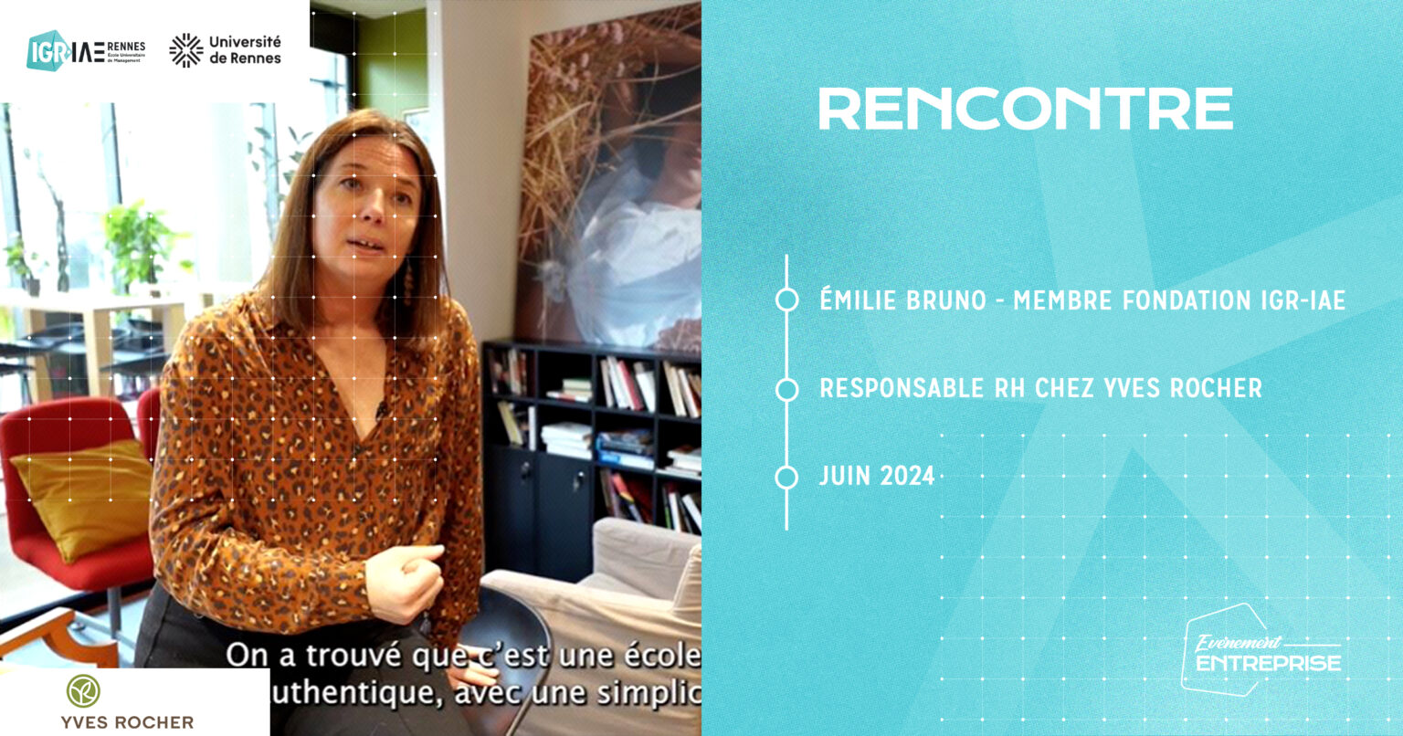 Rencontre avec notre partenaire Yves Rocher - IGR IAE Rennes