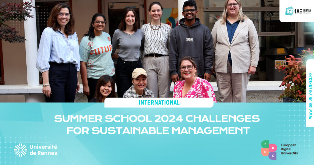 Summer School 2024 Challenges for Sustainable Management – C’est terminé !