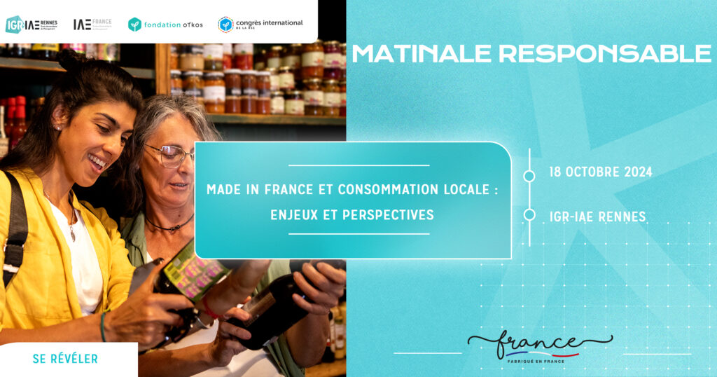 Matinale Responsable « Made in France et Consommation Locale : Enjeux et Perspectives »