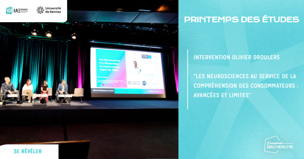 Olivier Droulers, expert en marketing et neurosciences, présent au Printemps des Études à Paris