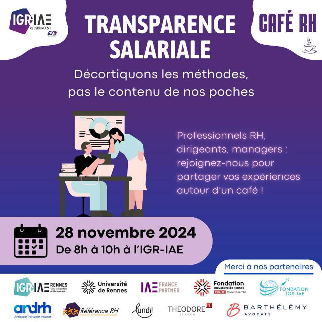 Café RH 28 novembre 2024 : TRANSPARENCE SALARIALE
