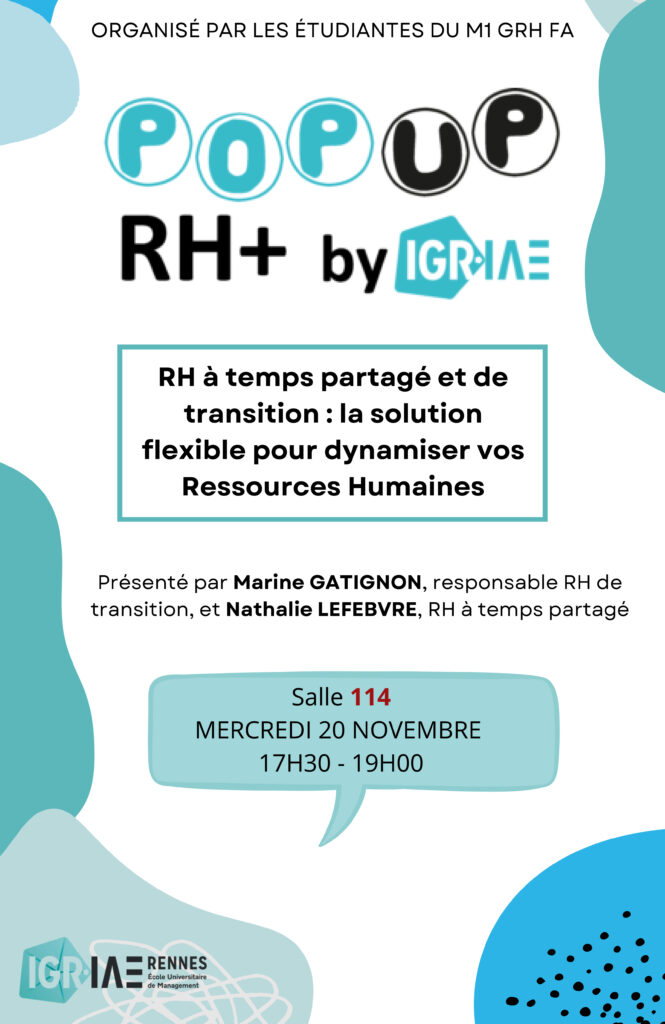 Pop Up RH + le 20 novembre 2024