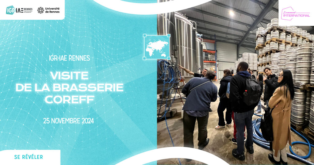 Visite de la Brasserie COREFF à Liffré pour nos étudiants internationaux