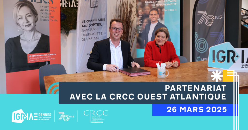 Un partenariat renforcé entre la CRCC Ouest-Atlantique et l’IGR-IAE Rennes