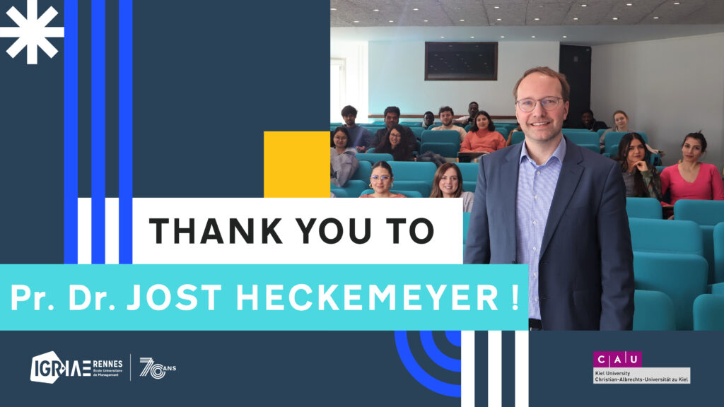 Un immense merci au Professeur Jost Heckemeyer !