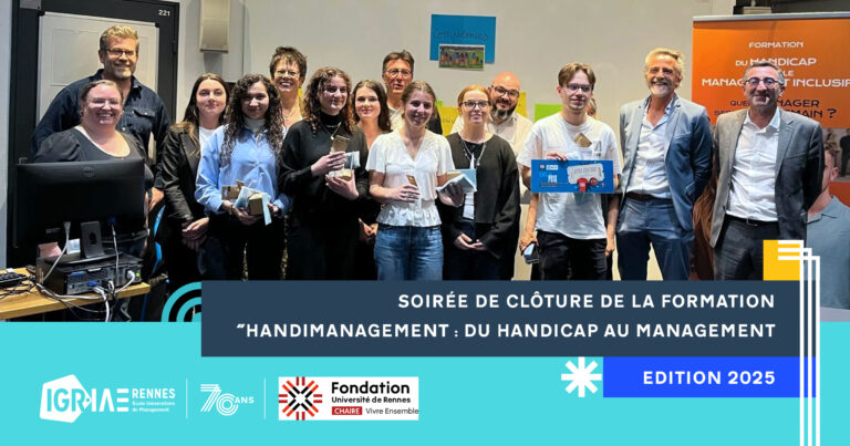 Clap de fin pour la formation « Handimanagement – Du handicap au management inclusif » Édition 2025