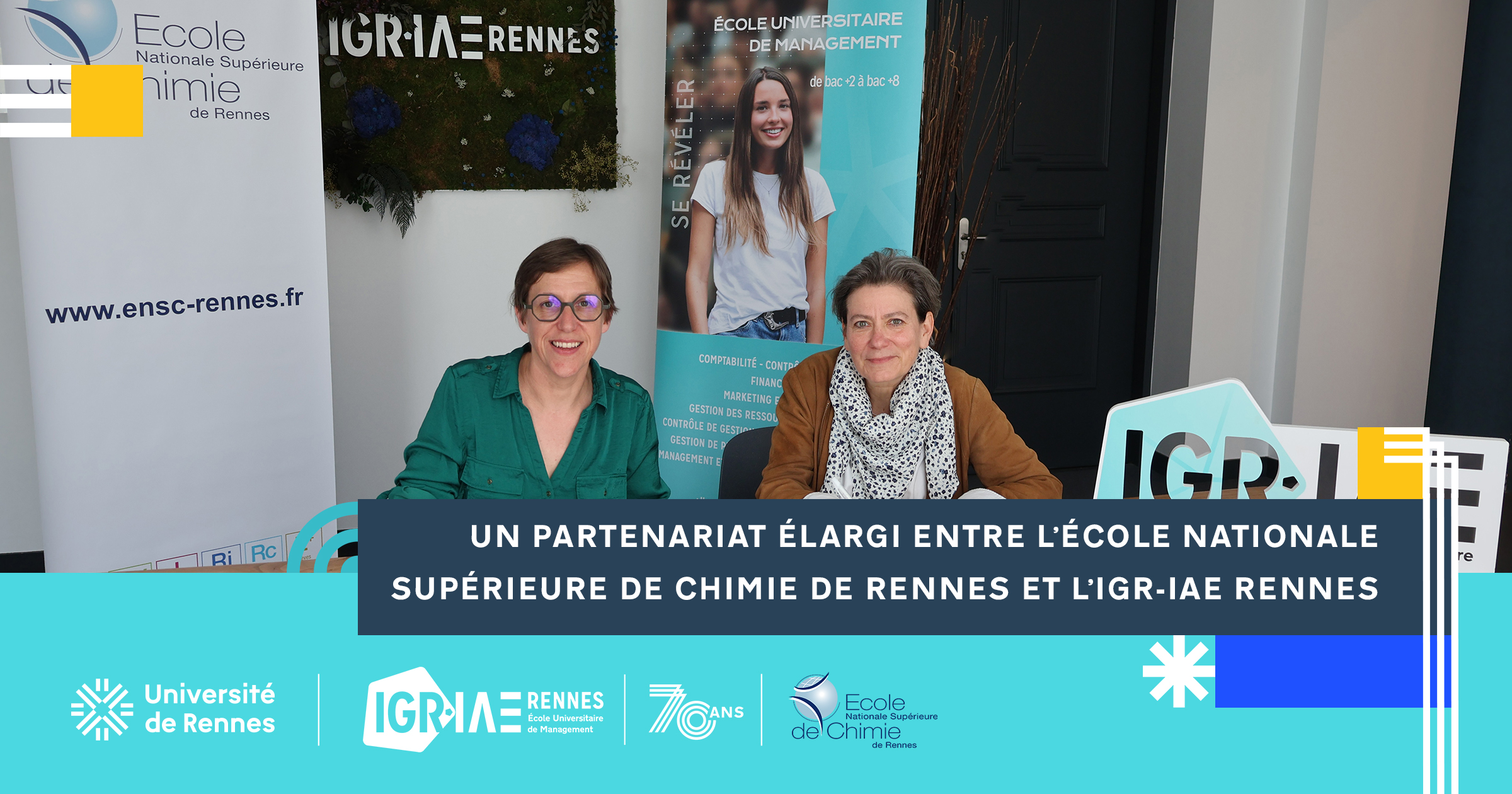 Un partenariat élargi entre l’ENSCR et l’IGR-IAE Rennes pour une formation à double compétence